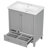 30.09'' Single Bathroom Vanity with Ceramic Sink Top 30 Inch Vanity Bathroom Vanity with Sink-94399987