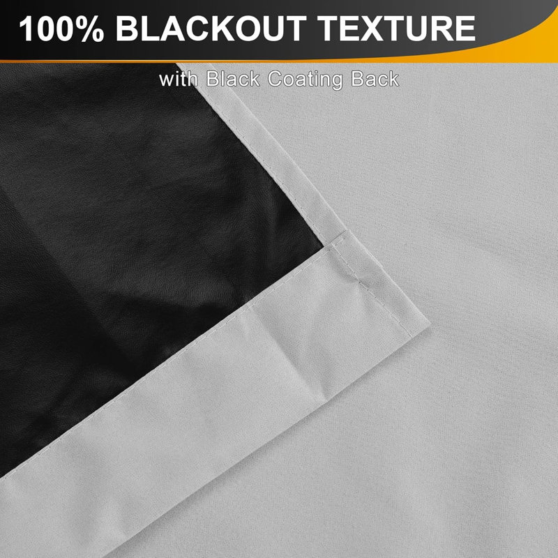 100% Blackout Portable Curtains with Suction Cups, Lightweight Travel Curtains Easy to Catch & Install Window Treatments Thermal Insulated Blinds for Baby/Bedroom, 1 Panel