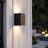 LED Square Up Down Wall Light Outdoor, CRI90+, 3000K Warm White