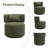 Narissa Swivel Accent Chair with Throw Pillow-72785260