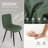 Haufchox Dining Chair Set Modern Comfort Thick Upholstered Kitchen Chair Without Armrests Pu Leather Stylish Dining Chair With Metal Legs Suitable For Kitchen, Living Room -114990586-114990584