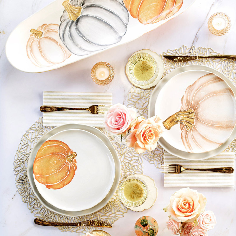 Pumpkins Earthenware Platter