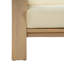Causeuse en bois d'acacia avec coussins Zorin Modern Coastal Patio