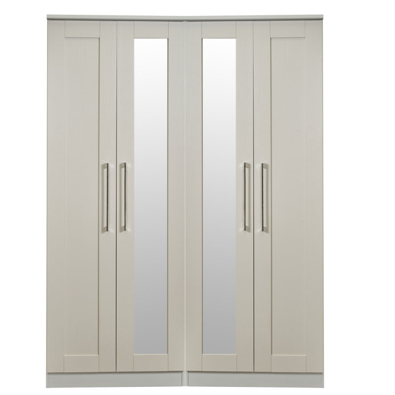 Fully Assembled 4 Door Wardrobe, Kashmir Painted Wood