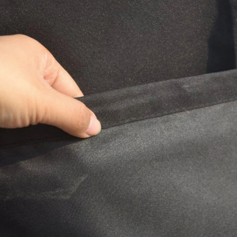 Black Waterproof Outdoor Furniture Cover – 203*77*40Cm With PVC Coating & Sealed Seams