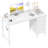 Computer Desk with 4 Drawers, Fabric Drawers Writing Desk-123648431-123648430