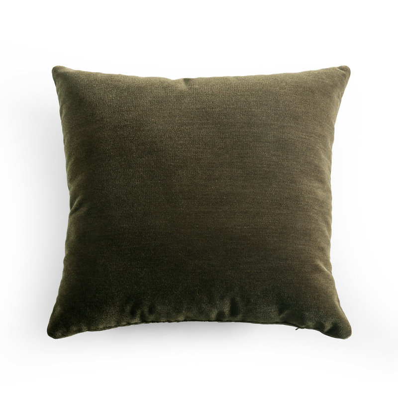 Bridger Wool Pillow Cover & Insert, Square 20", Monte Olive