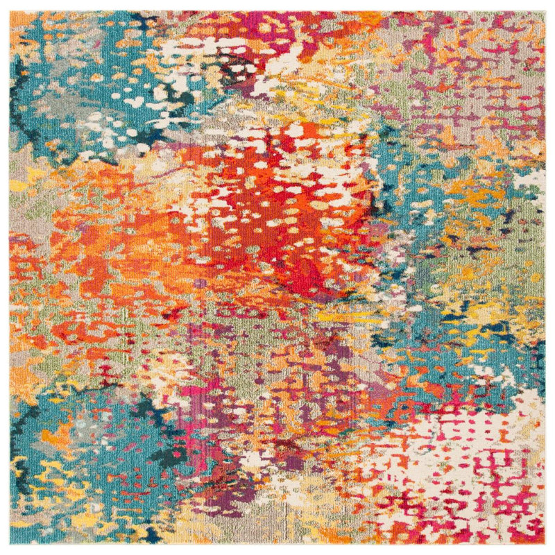 Minogue Abstract Area Rug, Square 183 cm