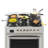 36 in. Stainless Steel Professional Gas Range with Legs, KM-FR36GL-SS.