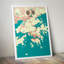 CT Hong Kong City Map - No Frame Print-2122388102