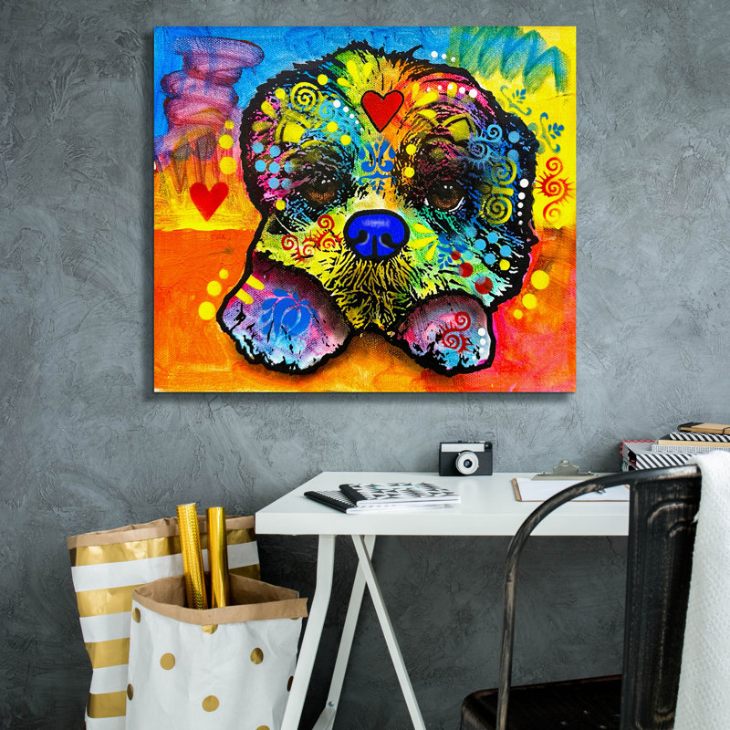 «Lazy» par Dean Russo, art mural sur toile, H 26 po x l 30 po x P 1,5 po