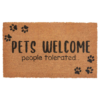  Pets Welcome People Tolerated Doormat 1'6''x2'6''