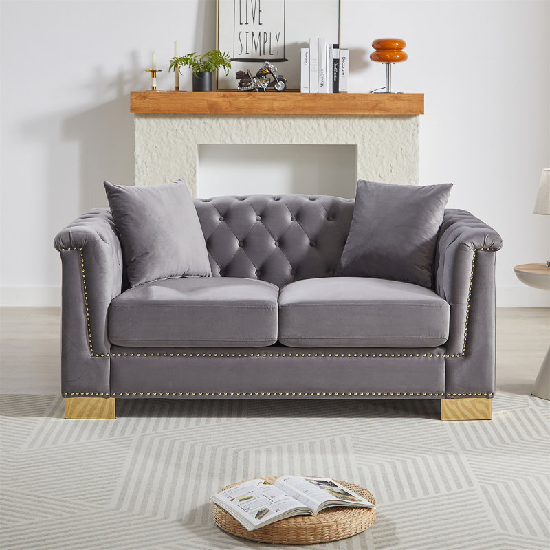 Canapé classique de style moderne, Gris