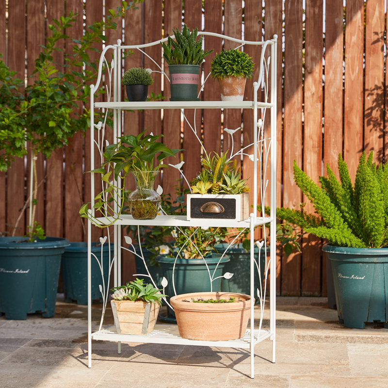 Support pour plante Alkesh, Blanc mat