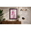 Pink Giraffe Modern - Framed Print-116603159-116603157