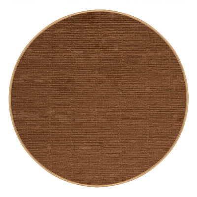 Tapis brun uni lavable à la machine