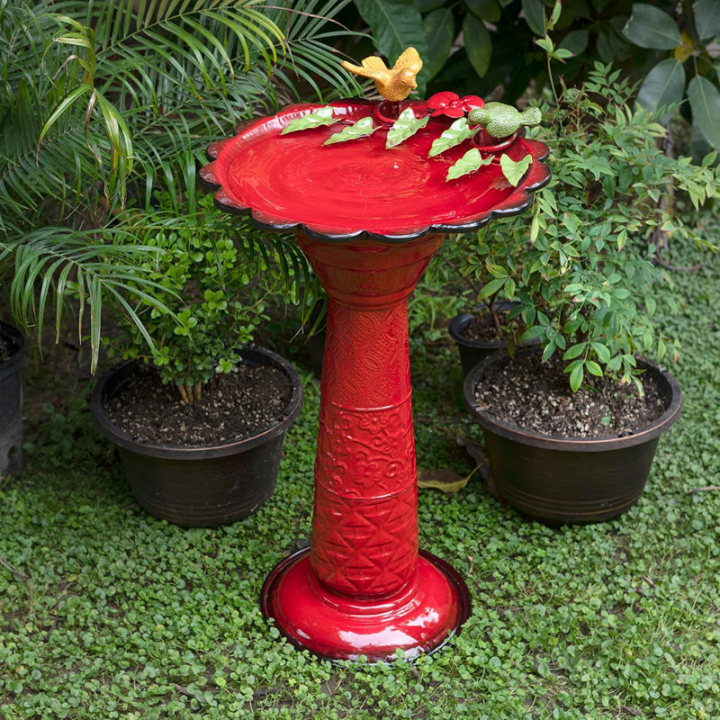 Denissa Metal Birdbath