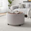 Table basse ronde de 28 po avec tablette pour le salon-730549965