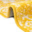 Tapis en polypropylène tissé à la machine Gurule - jaune / blanc-651930465