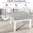 Set Of 2 24" Aluminum Patio Ottomans With Cushions, All-Weather Footrests-890446917