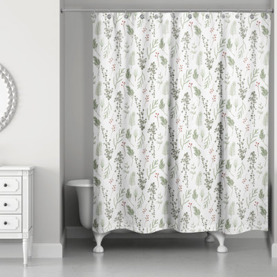 Hermgenes Floral Shower Curtain