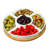Elama 12 1/4in 5Piece Serving Dishes Lazy Susan Appetizer and Condiment Server Set with Bamboo Tray