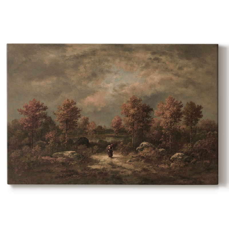 "Vintage Landscape -DXCV III" sur toile, H 41 po x l 61 po x P 1,5 po, Toile tendue