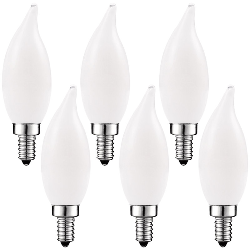 5 watts (équivalent à 60 watts), DEL CA11, ampoule à intensité variable, blanc chaud (2 700 K) / culot candélabre