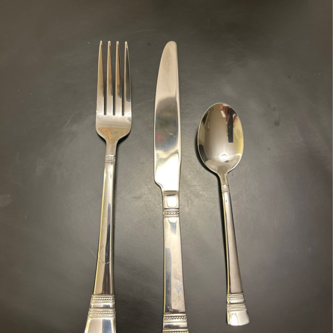 Pfaltzgraff Sapphire Bay 53-Piece Stainless Steel Flatware Set, Service for 8