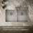Vault Double Bowl Kitchen Sink with Single Faucet Hole-65097705