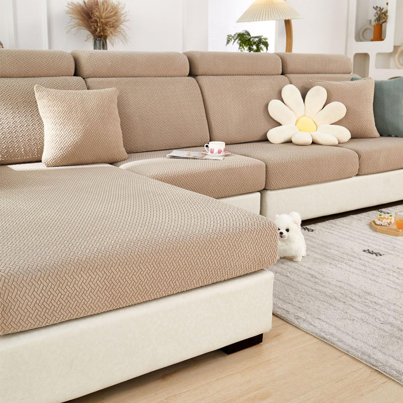 Universal Stretch Sofa Cover – Pet-Friendly Washable Sectional Couch Protector