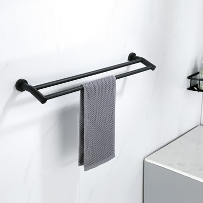 Porte-serviettes mural en acier inoxydable 24 po