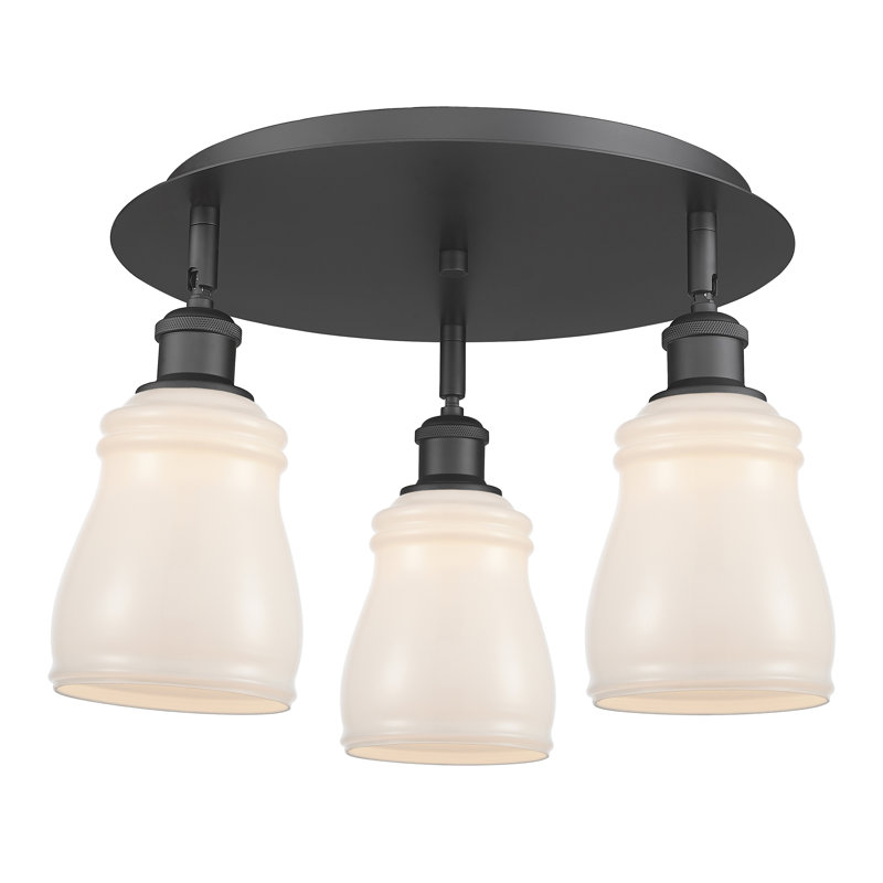 Plafonnier encastré Ellery, Blanc, Noir mat