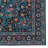 Emanuel Traditional Machine Woven Flatweave Blue and Raspberry Area Rug with Non Skid Backing -1543844822