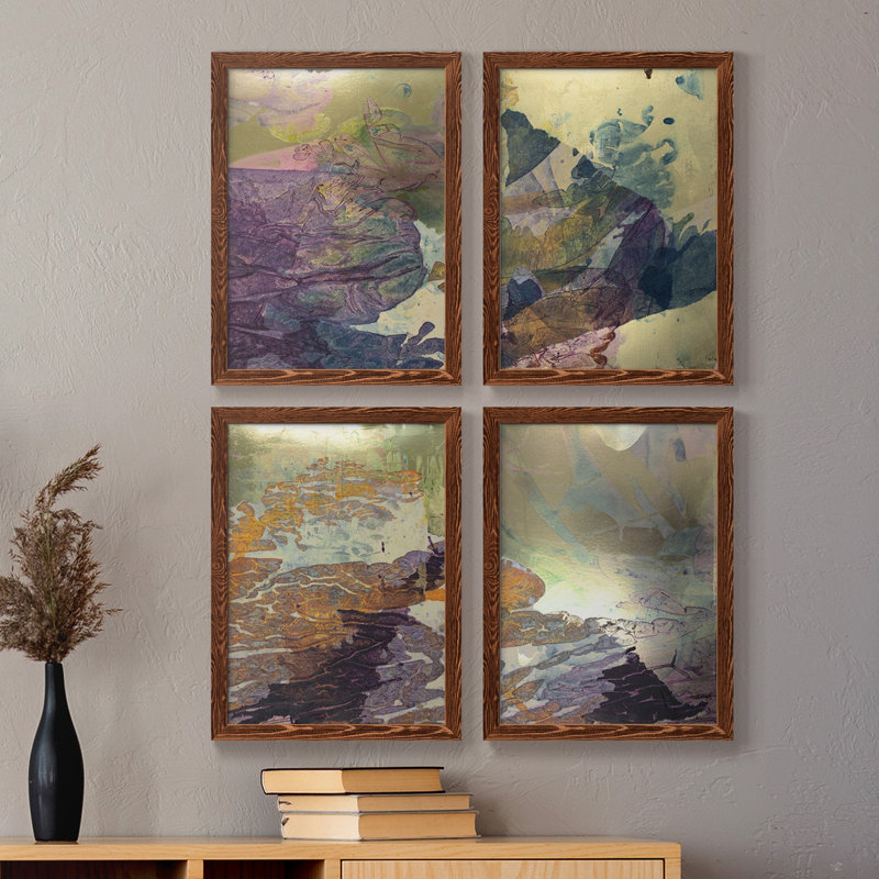 Toile encadrée de qualité supérieure Monet's Landscape V - Prêt à accrocher, H 20 po x l 68 po x P 1,5 po, Érable