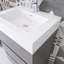 Meuble-lavabo simple 24 po avec surface solide Saunder-2038614350-2038614344