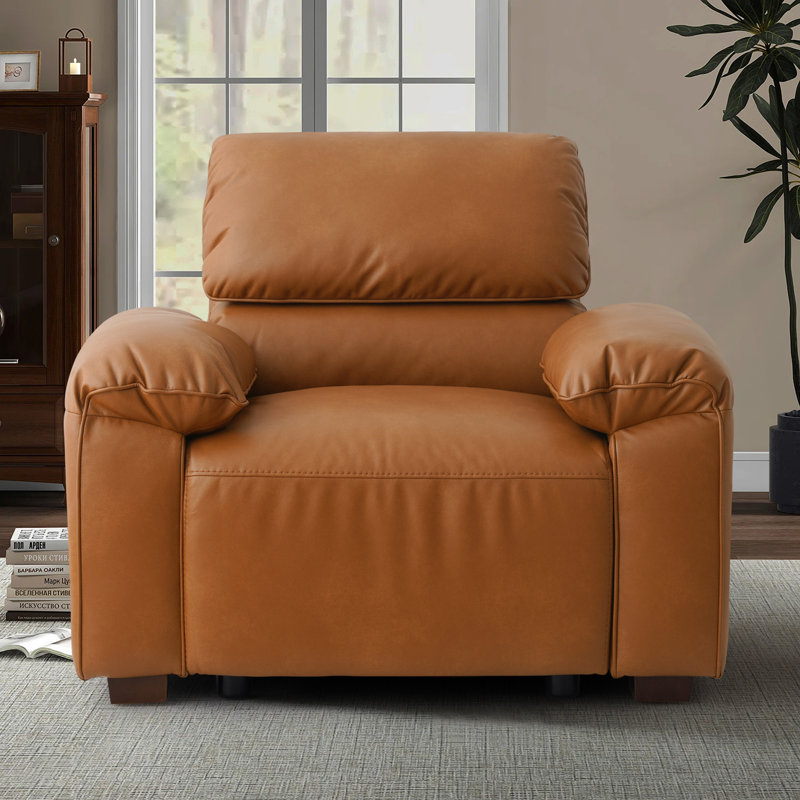 43'' Faux Leather Armchair