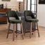 Tabouret de comptoir Mid-Century sans accoudoirs (ensemble de 2)