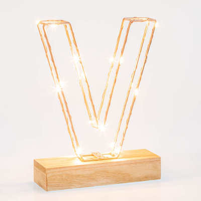 Light Up Letter  | Personalised Initial Copper Letter Light LED Alphabet Light Jim