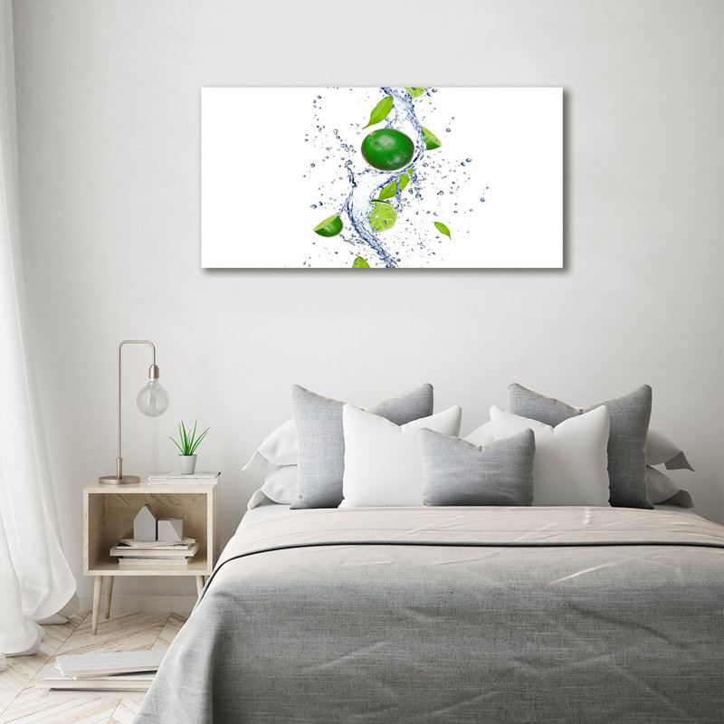 Limes And Water - Wrapped Canvas Print