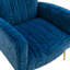 Fauteuil à oreilles en velours Citium-1807437125