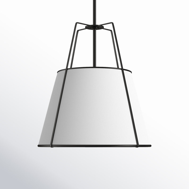 Rosalyn 1 - Light Single Empire Pendant, Black, Walnut