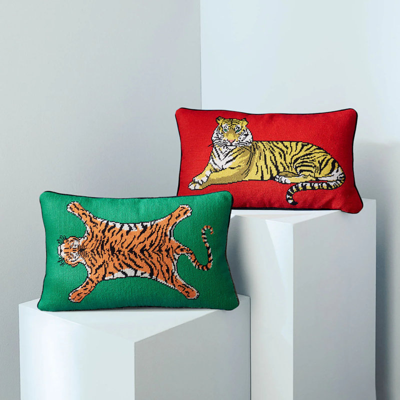 KIT Safari Needlepoint Pillow