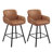 Upholstered Swivel Bar Stools with Metal Frame-93543918