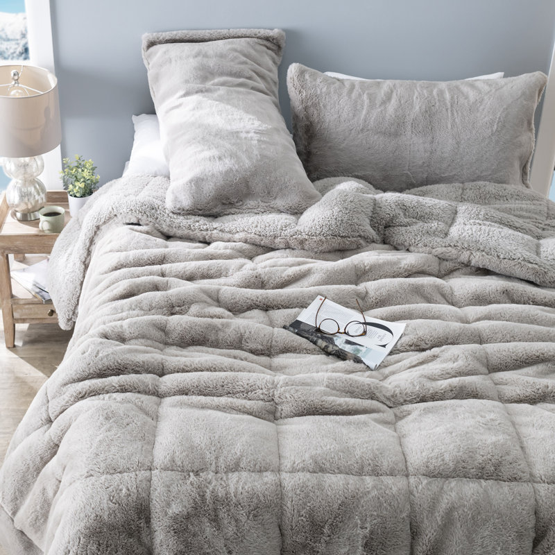 Twin XL Chunky Bunny Brown Down Alternative Comforter Set