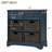 Rustic Storage Cabinet with Two Drawers and Four Classic Rattan Basket Accent Cabinet-1550221708