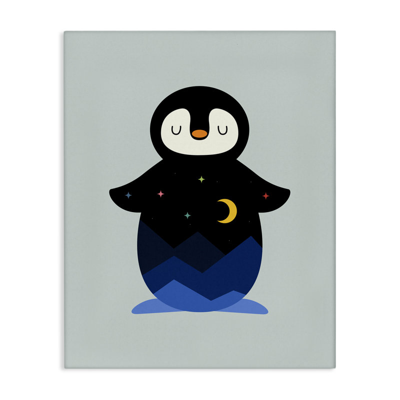 Nature on Penguin Silhouette Canvas Wall Art, design by Andy Westface, 20" H x 16" W