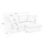 Canapé modulaire convertible polyvalent avec coussins amovibles et repose-pieds pour un confort ultime
