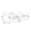 Causeuse-coussin modulaire en polyester beige-1115769327