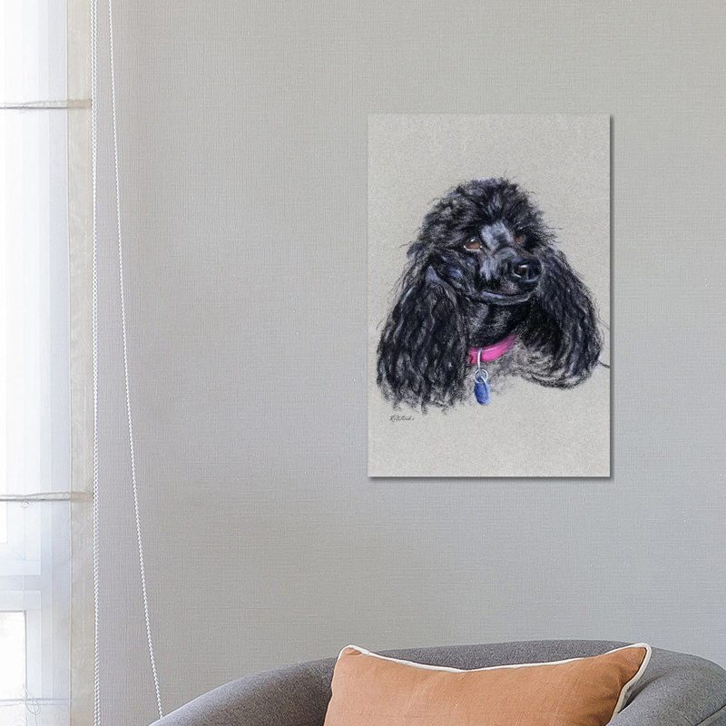 Poodle by Jennifer Redstreake - Wrapped Canvas Painting, 66.04 cm H x 45.72 cm W x 1.91 cm D